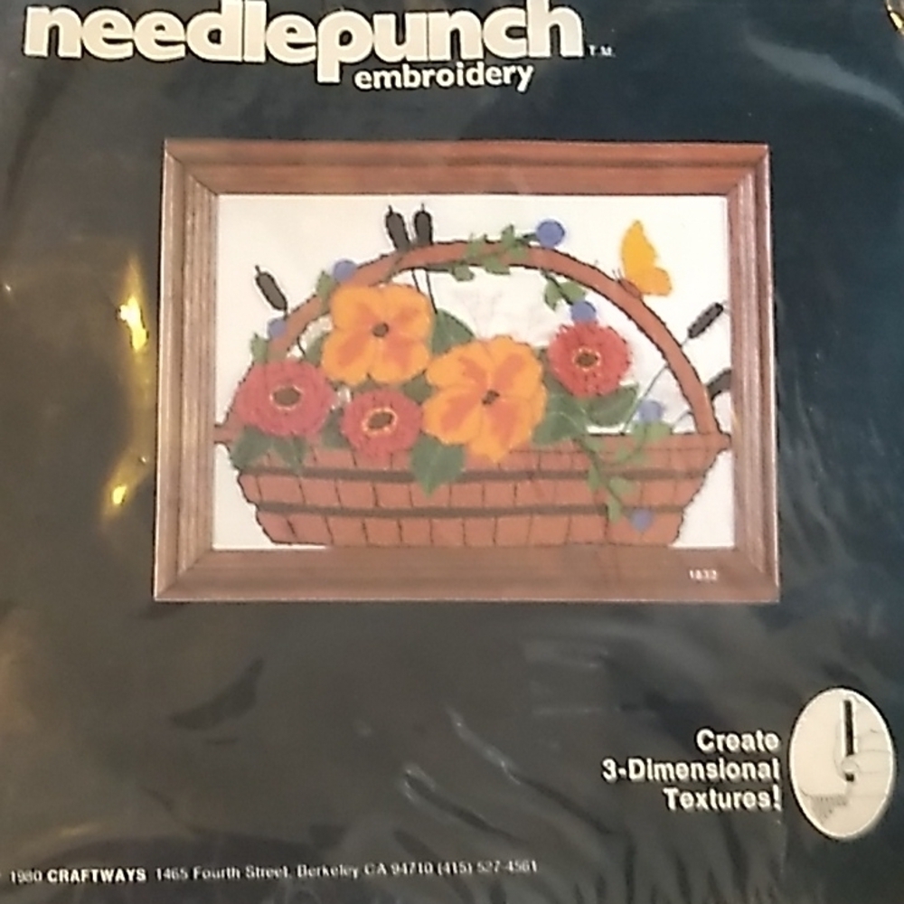 Vintage 1980s needlepunch craft kit